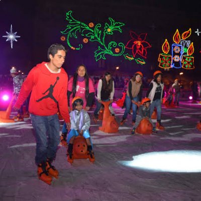 Pista de Hielo en el Zócalo